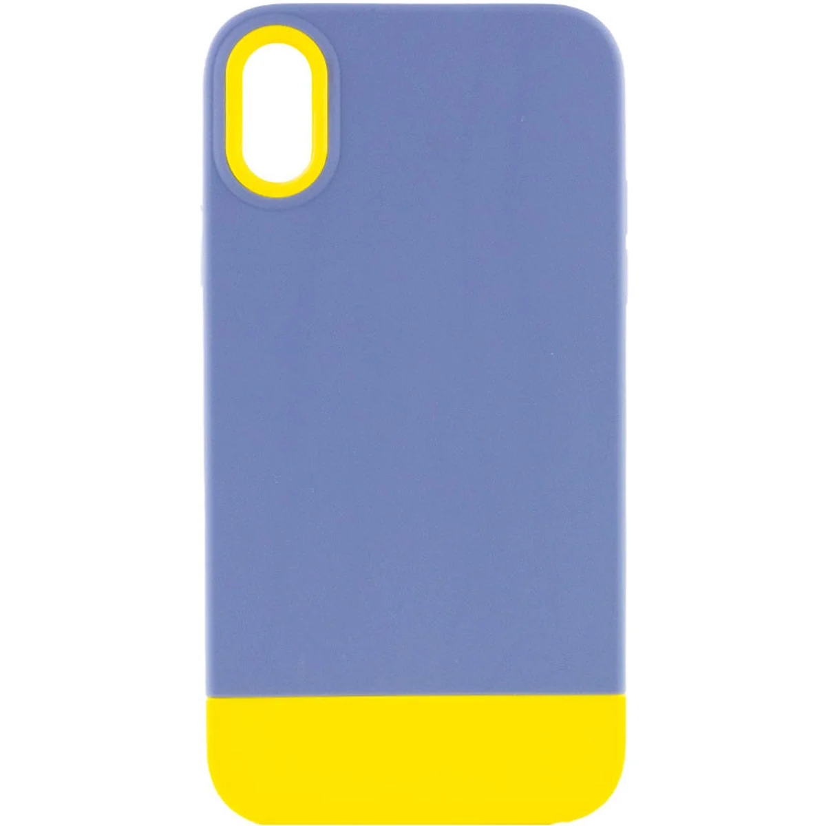 Чехол TPU+PC Bichromatic для Apple iPhone XR (6.1") Blue / Yellow