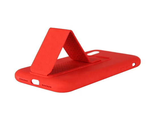 Чехол Silicone Case Hand Holder для Apple iPhone XR (6.1") Красный / Red