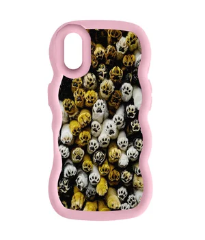 Чохол TPU Cloudy Pictures для Apple iPhone XR (6.1") Paws Pink