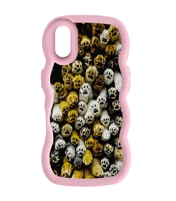 Чохол TPU Cloudy Pictures для Apple iPhone XR (6.1") Paws Pink