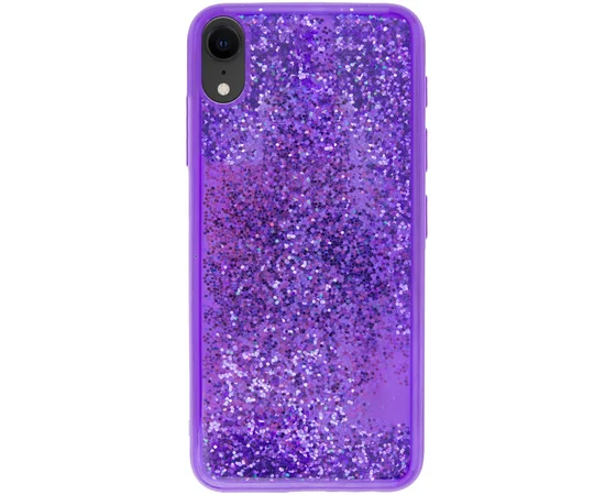 TPU+PC чехол Sparkle (glitter) для Apple iPhone XR (6.1") Фиолетовый
