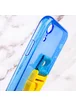 Чехол Handfree с цветным ремешком для Apple iPhone XR (6.1") Синий