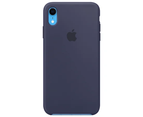 Чехол Silicone case (AAA) для Apple iPhone XR (6.1") Синий / Midnight Blue