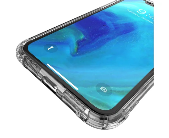 TPU чехол Epic Ease с усиленными углами для Apple iPhone XR (6.1") Черный / Transparent