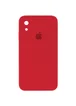 Чехол Silicone Case Square Full Camera Protective (AA) для Apple iPhone XR (6.1") Красный / Camellia
