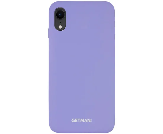Чехол Silicone Case GETMAN for Magnet для Apple iPhone XR (6.1") Сиреневый / Dasheen