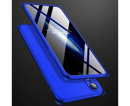 Пластиковая накладка GKK LikGus 360 градусов для Apple iPhone XR (6.1") Синий