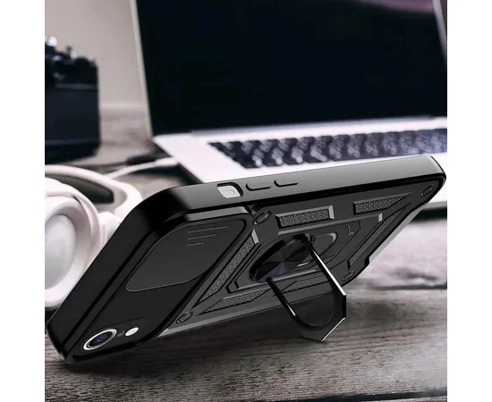 Чехол Ummi Camshield Serge Ring для Apple iPhone XR (6.1") Черный