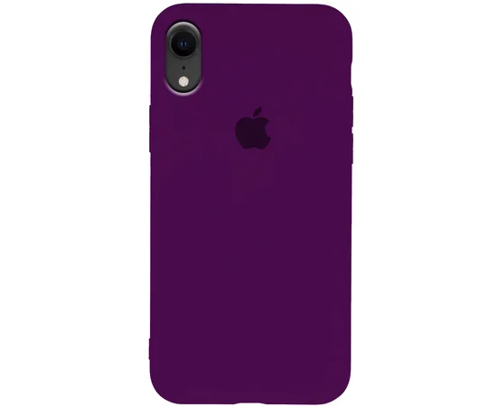 Чехол Silicone Case Slim Full Protective для Apple iPhone XR (6.1") Фиолетовый / Grape