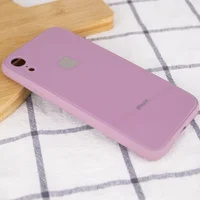 TPU + Glass чохол GLOSSY Logo Full camera (opp) для Apple iPhone XR (6.1 ") Ліловий / Lilac Pride