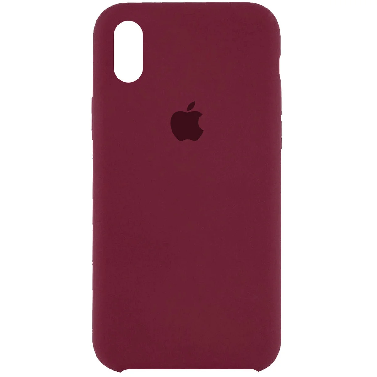 Чехол Silicone Case (AA) для Apple iPhone XR (6.1") Бордовый / Plum