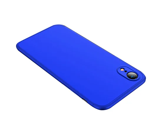 Пластиковая накладка GKK LikGus 360 градусов (opp) для Apple iPhone XR (6.1") Синий