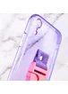 Чехол Handfree с цветным ремешком для Apple iPhone XR (6.1") Фиолетовый