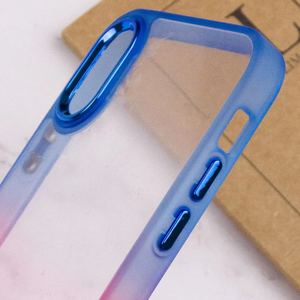 Чехол TPU+PC Fresh sip series для Apple iPhone XR (6.1") Розовый / Синий