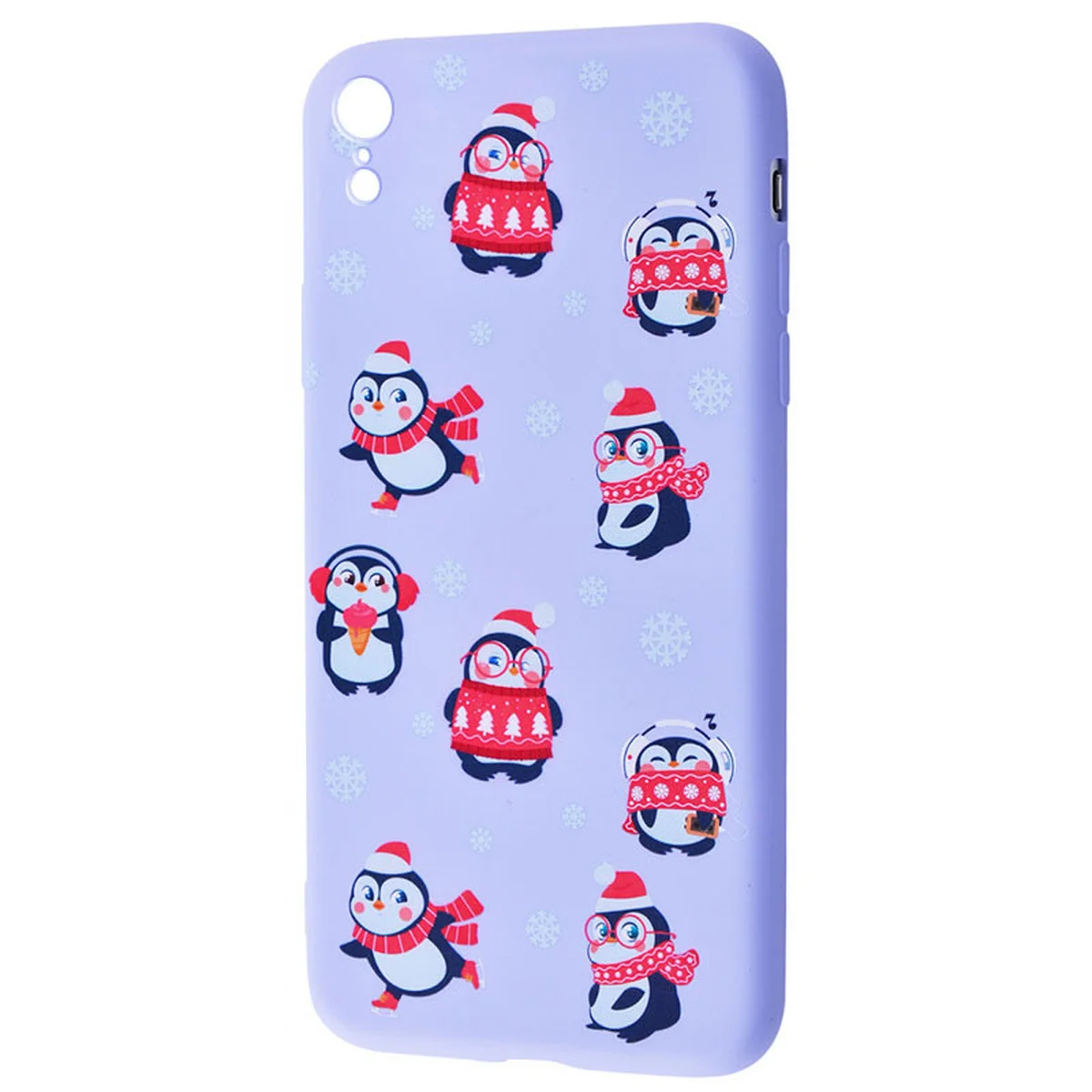 TPU чохол WAVE Fancy для Apple iPhone XR (6.1 ") Penguins / Light purple