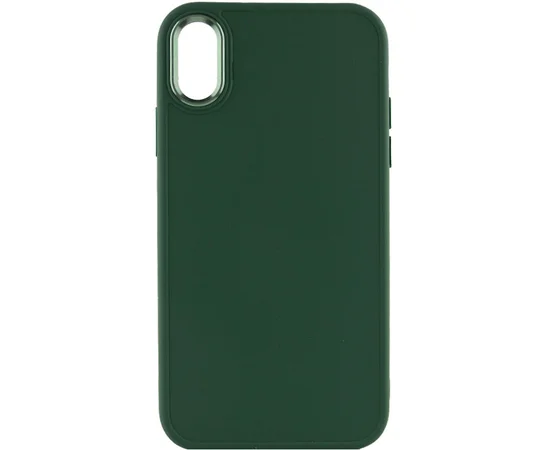 TPU чехол Bonbon Metal Style для Apple iPhone XR (6.1") Зеленый / Army green