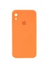 Чехол Silicone Case Square Full Camera Protective (AA) для Apple iPhone XR (6.1") Оранжевый / Papaya