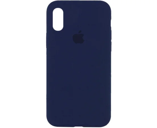 Чехол Silicone Case Full Protective (AA) для Apple iPhone XR (6.1") Синий / Deep navy