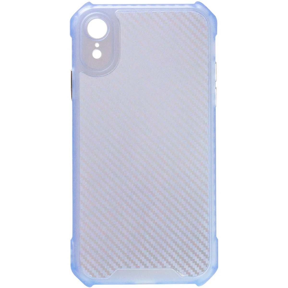 Чехол TPU Ease Carbon color series для Apple iPhone XR (6.1") Синий / Прозрачный