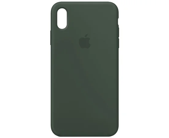 Чехол Silicone Case Full Protective (AA) для Apple iPhone XR (6.1") Зеленый / Dark green