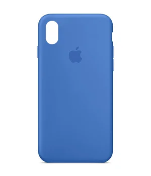 Чехол Silicone Case Full Protective (AA) для Apple iPhone XR (6.1") Синий / Capri Blue