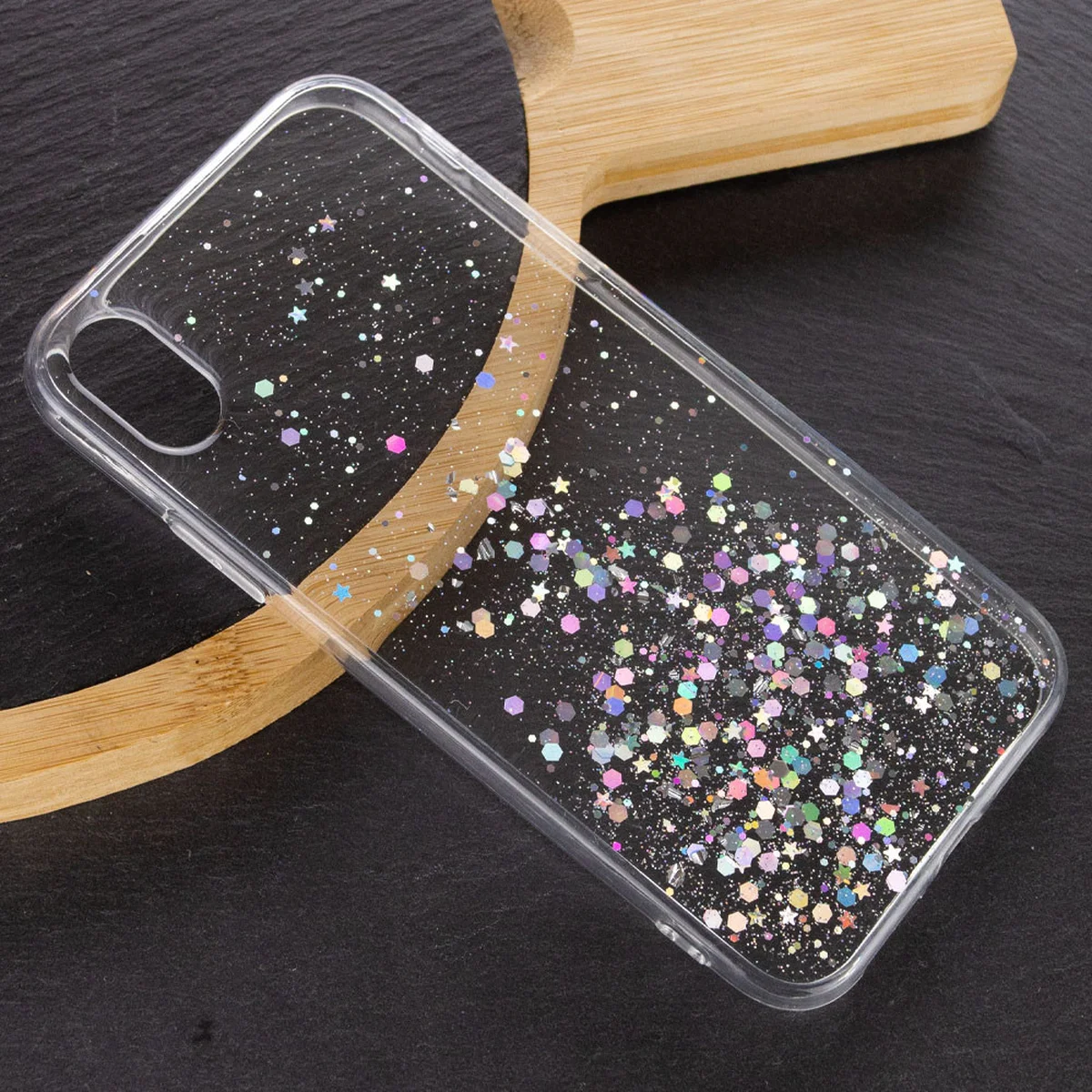 TPU чохол Star Glitter для Apple iPhone XR (6.1 ") Прозорий