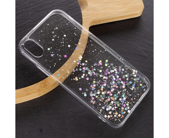 TPU чехол Star Glitter для Apple iPhone XR (6.1") Прозрачный