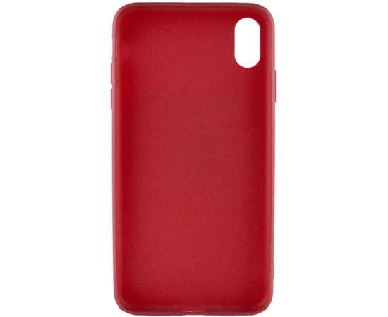 Силиконовый чехол Candy для Apple iPhone XR (6.1") Бордовый