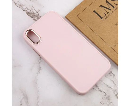 TPU чехол Bonbon Metal Style для Apple iPhone XR (6.1") Розовый / Light pink