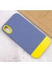 Чехол TPU+PC Bichromatic для Apple iPhone XR (6.1") Blue / Yellow