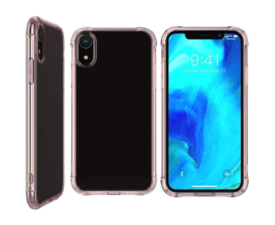 TPU чехол Epic Ease с усиленными углами для Apple iPhone XR (6.1") Розовый / Transparent