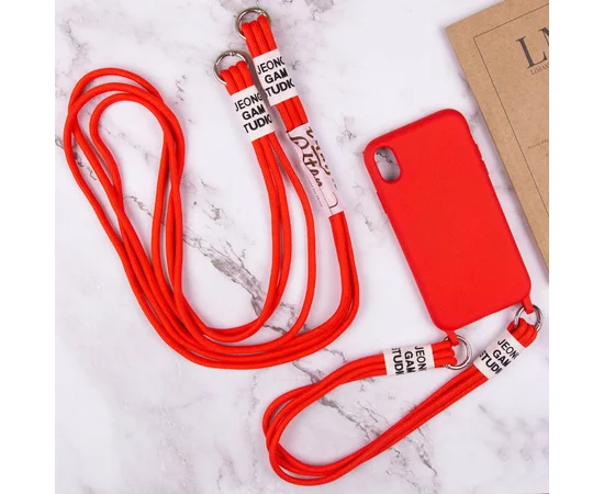 Чехол TPU two straps California для Apple iPhone XR (6.1") Красный