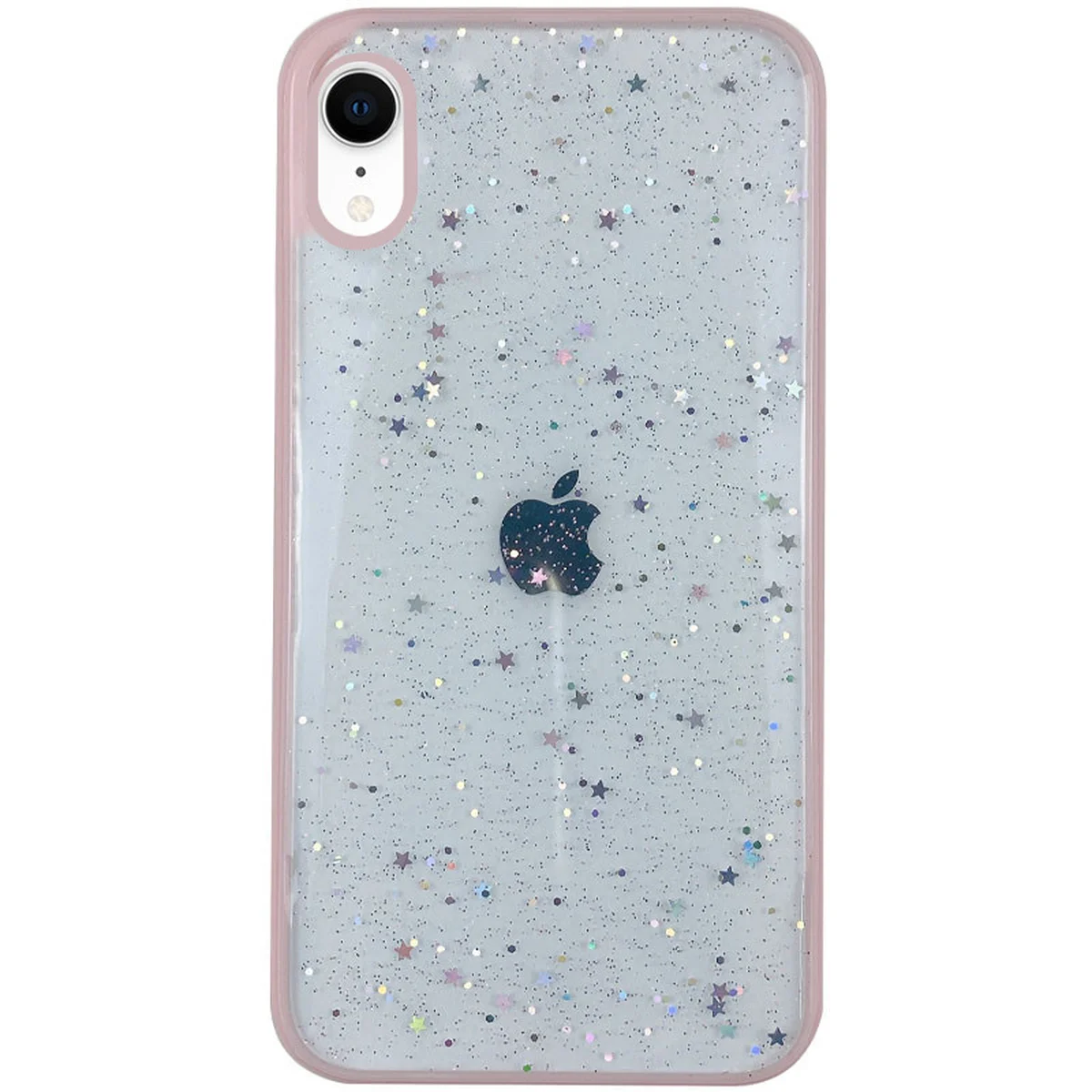 TPU+PC чехол Shiny Stars для Apple iPhone XR (6.1") Розовый