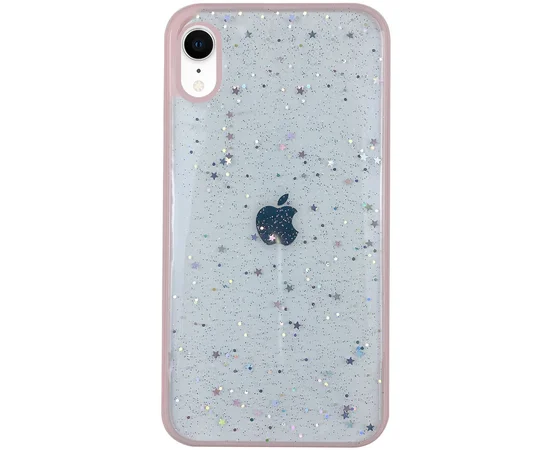 TPU+PC чехол Shiny Stars для Apple iPhone XR (6.1") Розовый