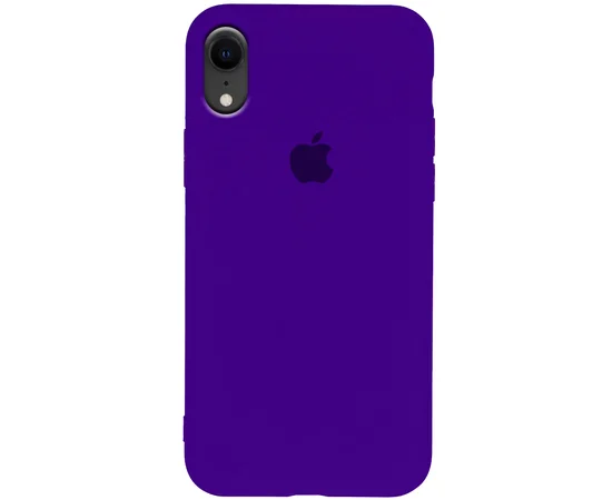 Чехол Silicone Case Slim Full Protective для Apple iPhone XR (6.1") Фиолетовый / Purple