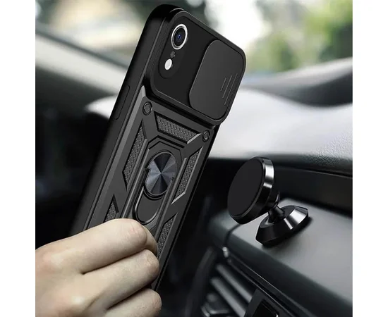 Чехол Ummi Camshield Serge Ring для Apple iPhone XR (6.1") Черный