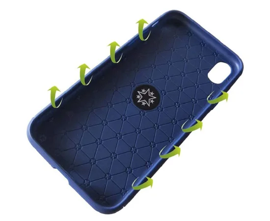 TPU чехол Deen ColorRing под магнитный держатель (opp) для Apple iPhone XR (6.1") Синий / Синий