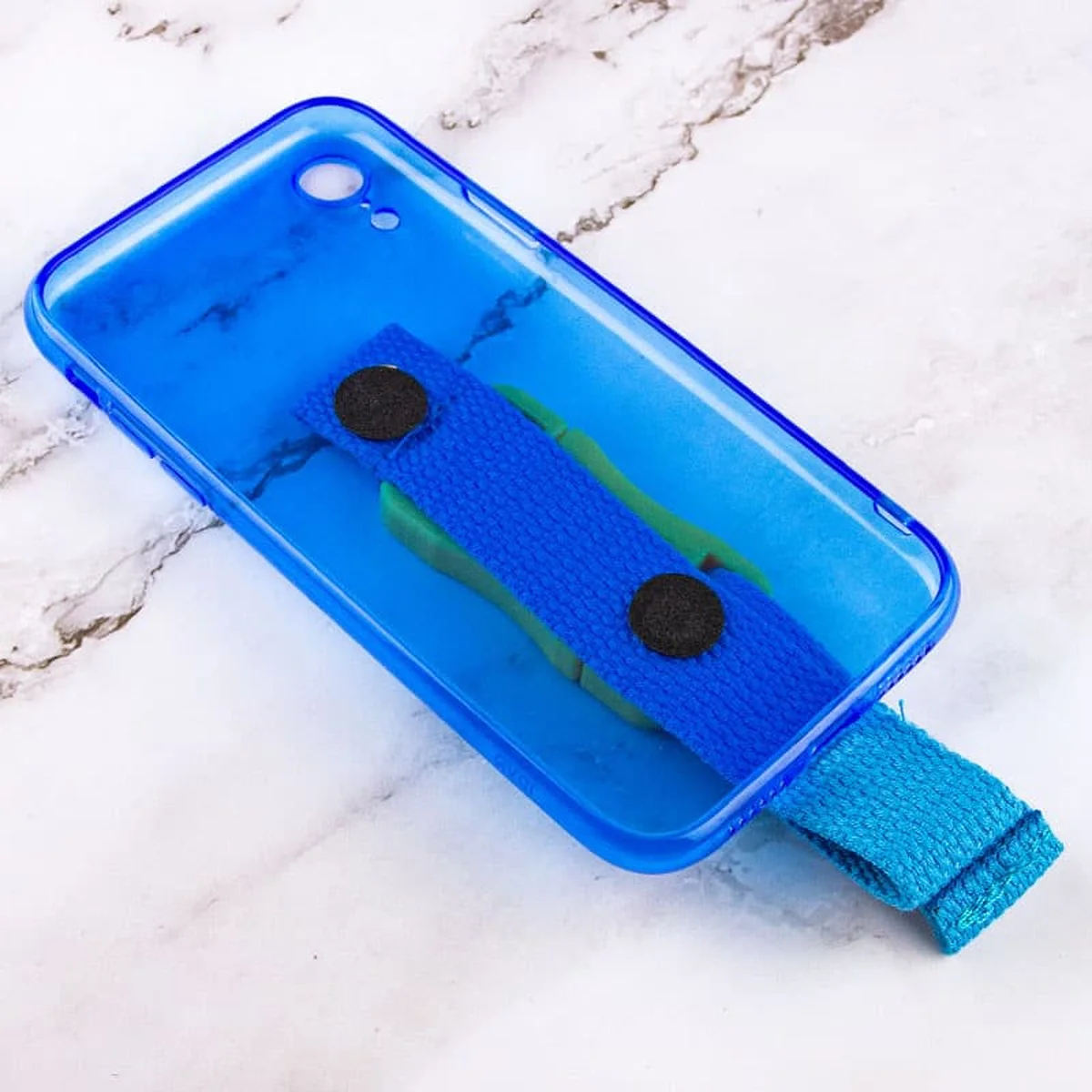 Чехол Handfree с цветным ремешком для Apple iPhone XR (6.1") Синий