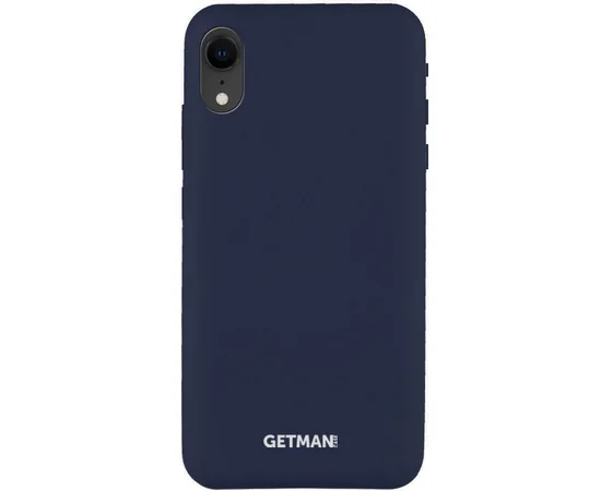 Чехол Silicone Case GETMAN for Magnet для Apple iPhone XR (6.1") Синий / Gray Cobalt