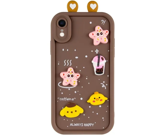 Чехол TPU Toys Case with Ears для Apple iPhone XR (6.1") Brown