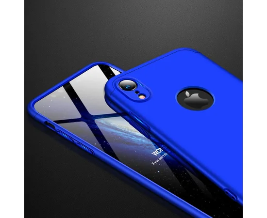 Пластиковая накладка GKK LikGus 360 градусов для Apple iPhone XR (6.1") Синий