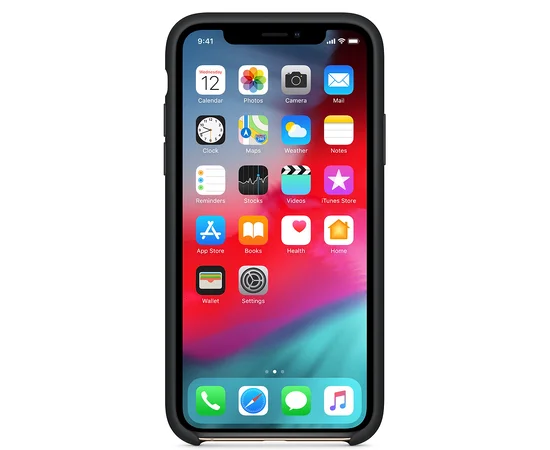Чехол Silicone Case (AA) для Apple iPhone XR (6.1") Черный / Black