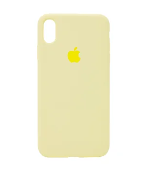 Чехол Silicone Case Full Protective (AA) для Apple iPhone XR (6.1") Желтый / Mellow Yellow