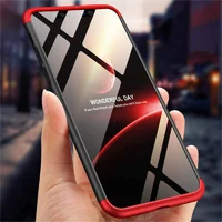 Пластиковая накладка GKK LikGus 360 градусов (opp) для Apple iPhone XR (6.1") Черный / Красный