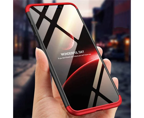 Пластиковая накладка GKK LikGus 360 градусов (opp) для Apple iPhone XR (6.1") Черный / Красный