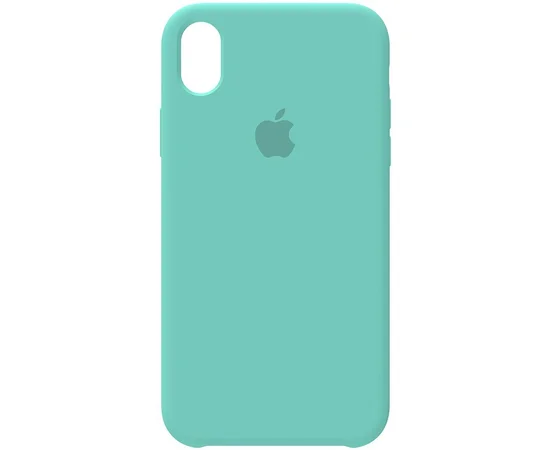 Чехол Silicone Case (AA) для Apple iPhone XR (6.1") Бирюзовый / Ice Blue