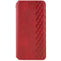 Кожаный чехол-книжка GETMAN Cubic (PU) для Apple iPhone XR (6.1") Красный