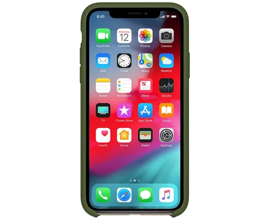 Чехол Silicone Case (AA) для Apple iPhone XR (6.1") Зеленый / Army green