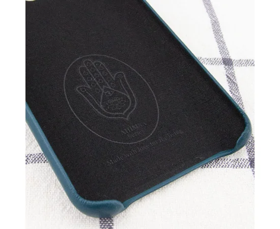 Кожаный чехол AHIMSA PU Leather Case Logo (A) для Apple iPhone XR (6.1") Зеленый