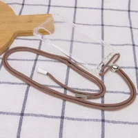 Чехол TPU Crossbody Transparent для Apple iPhone XR (6.1") Бледно-коричневый